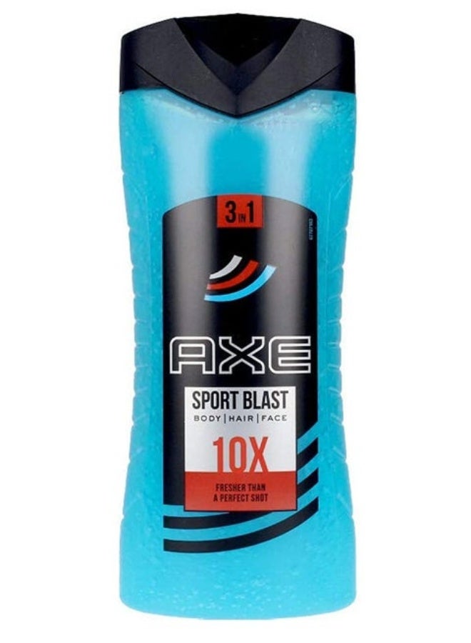جل استحمام أكس سبورت بلاست (AXE Sport Blast) للرجال - 400 مل - انتعاش الحمضيات واللافندر الأزرق